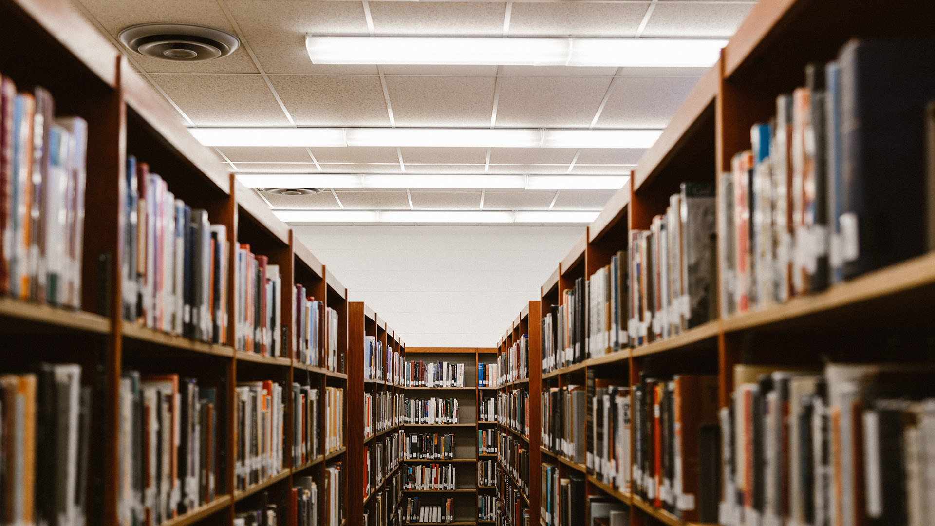 Library shelves
